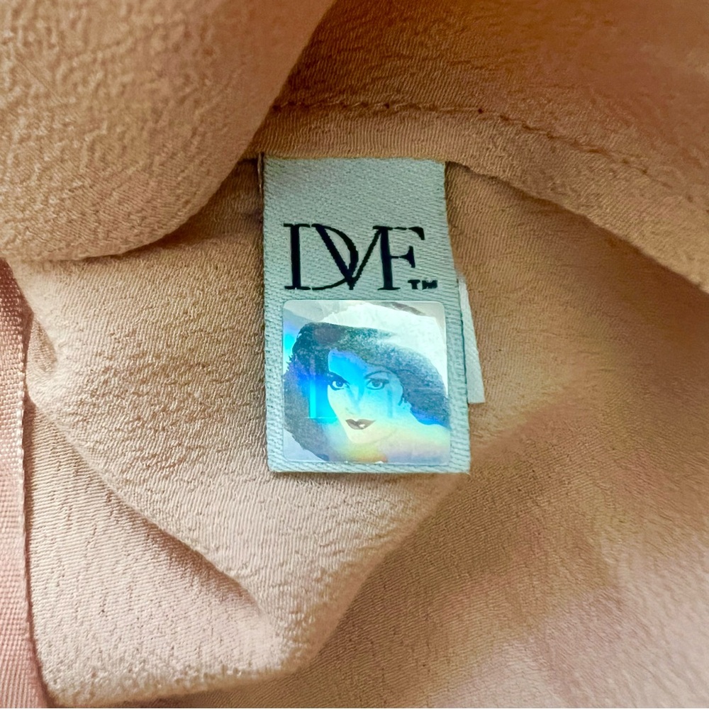 Diane Von Furstenburg Peach Aquilina Blouse - Picture 11 of 13